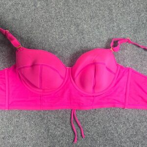 Smart & Sexy Women's Hot Pink Swim Top 40D Adjustable Straps